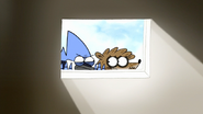 S7E35.016 Mordecai Glaring at Rigby