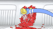 S4E21.032 Mordecai Trying to Clean the Meatball Stain