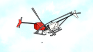 S6E20.048 Two Toy Helicopter Crashing