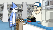 S3E34.001 Mordecai and Rigby Handing Over Their Movies