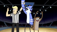 S4E24.117 Mordecai and Rigby Wins Against the Bus Drivers