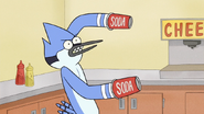 S7E09.048 Mordecai with Cup Cannons