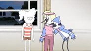S6E01.086 Mordecai's Mom Asking if They're Staying for Dinner