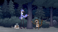 S5E07.023 Mordecai and Rigby Eating Tree Bark