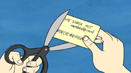 S3E34.029 Dave About to Cut Mordecai and Rigby's Membership Card