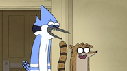 S6E21.228 Mordecai and Rigby Laughing at Jerk Horse