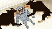 S7E26.176 Guard Dogs Licking Rigby