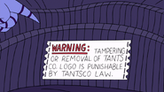 S5E09.042 TantsCo Warning Label