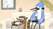 S6E19.019 Mordecai and Rigby About to Beat the Final Boss
