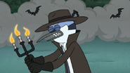 S8E19.222 Mordecai Trying to Fight with Candles