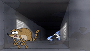 S3E34.152 Mordecai and Rigby Chasing Buttonwillow