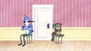 S5E29.064 Mordecan and Rigby Guarding Pop's Door