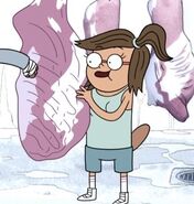 Eileen's outfit in "One Pull Up" when she is training Rigby