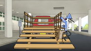 S6E13.157 Mordecai and Rigby Getting Off the Truck