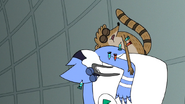 S7E05.390 Mordecai and Rigby Hit with Antidote Darts Again