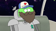 S8E05.027 I'm quite sure I'll go undetected with this beard and this baseball cap
