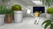 S8E06.046 Eileen Watering a Plant