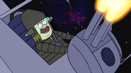 S6E24.444 Muscle Man Happily Firing the Quad Cannon