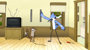 S6E07.075 Mordecai Asking Rigby to Hand Him the Screwdriver