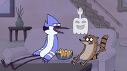 S4E34.028 Mordecai and Rigby Laughing at Hi-Five's Joke
