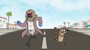 S7E01.139 Bum Mordecai and Rigby Running Away