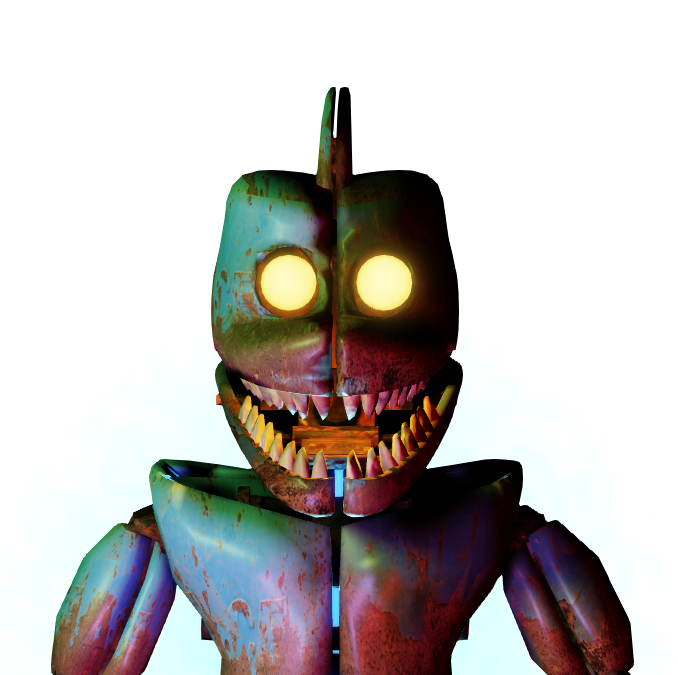 I made some renders of the fnaf 6 animatronics in vents obkay : r