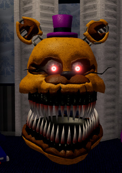 I edited Fredbear to make him look like Un-Nightmare. (Nightbear)