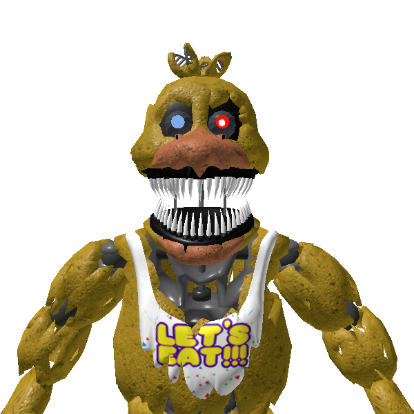 Nightmare Withered Freddy - Fnaf Nightmare Chica Png, Transparent