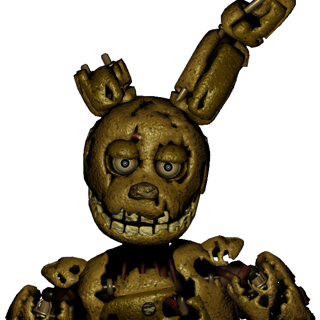 Sculpted this Springtrap over the last week, working on Glitchtrap