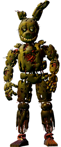 Sculpted this Springtrap over the last week, working on Glitchtrap