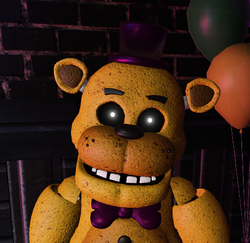 Who is collapsed Fredbear, what fan-game is he from? I stumbled upon this  cool looking reimagining of Fredbear on the FNaF roleplay Wiki and it got  me curious as to what game