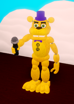 Who is collapsed Fredbear, what fan-game is he from? I stumbled upon this  cool looking reimagining of Fredbear on the FNaF roleplay Wiki and it got  me curious as to what game