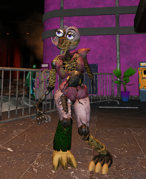 Withered Chica over Ruined Chica [Five Nights at Freddy's Security Breach]  [Mods]