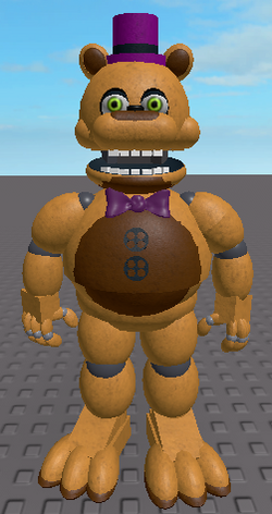 Who is collapsed Fredbear, what fan-game is he from? I stumbled upon this  cool looking reimagining of Fredbear on the FNaF roleplay Wiki and it got  me curious as to what game