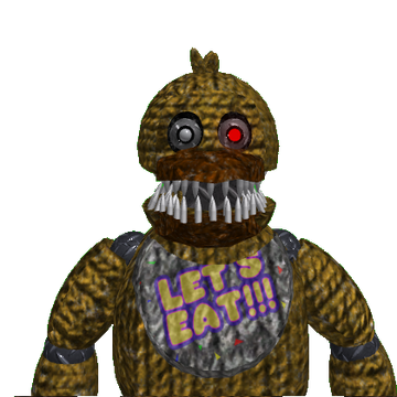 Nightmare Withered Freddy - Fnaf Nightmare Chica Png, Transparent