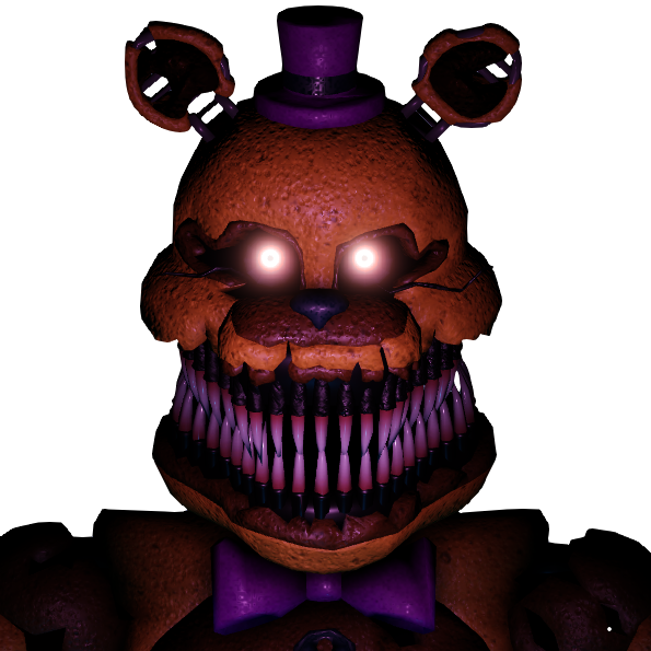 I edited Fredbear to make him look like Un-Nightmare. (Nightbear)