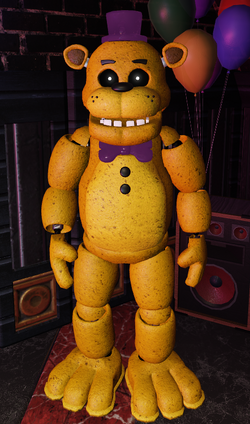 Who is collapsed Fredbear, what fan-game is he from? I stumbled upon this  cool looking reimagining of Fredbear on the FNaF roleplay Wiki and it got  me curious as to what game