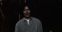 Toyama saying he loves sadako before dying for her evil self