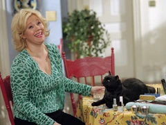 Hilda doing Salem's nails