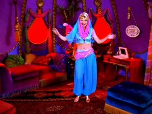 Zelda finds quiet time in a genie's bottle.