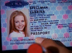 Sabrina's passport
