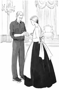 Carter and Marlee exchanging wedding rings in the novella "The Favorite"
