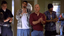 2x09 Vic and other officers applaud