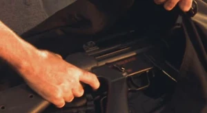 The Strike Team getting rid of several MP5.