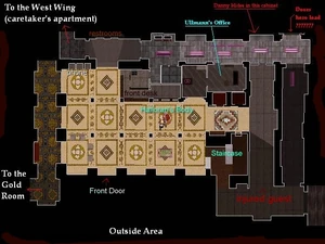 Map of the Lobby created as a level for the computer game Duke Nukem.