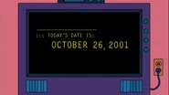 今天是2001年10月26日