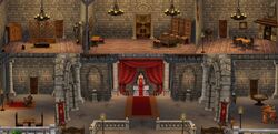 medieval castle throne room