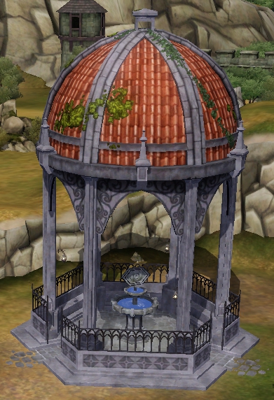 Medieval pavilion top