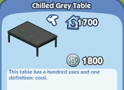 Chilled Grey Table