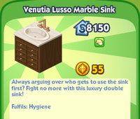 Venutia Lusso Marble Sink